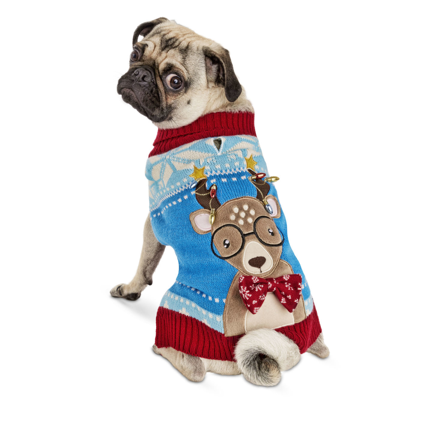 Holiday Tails Oh Deer Ugly Christmas Sweater for Dogs 3048667-back-1.jpg